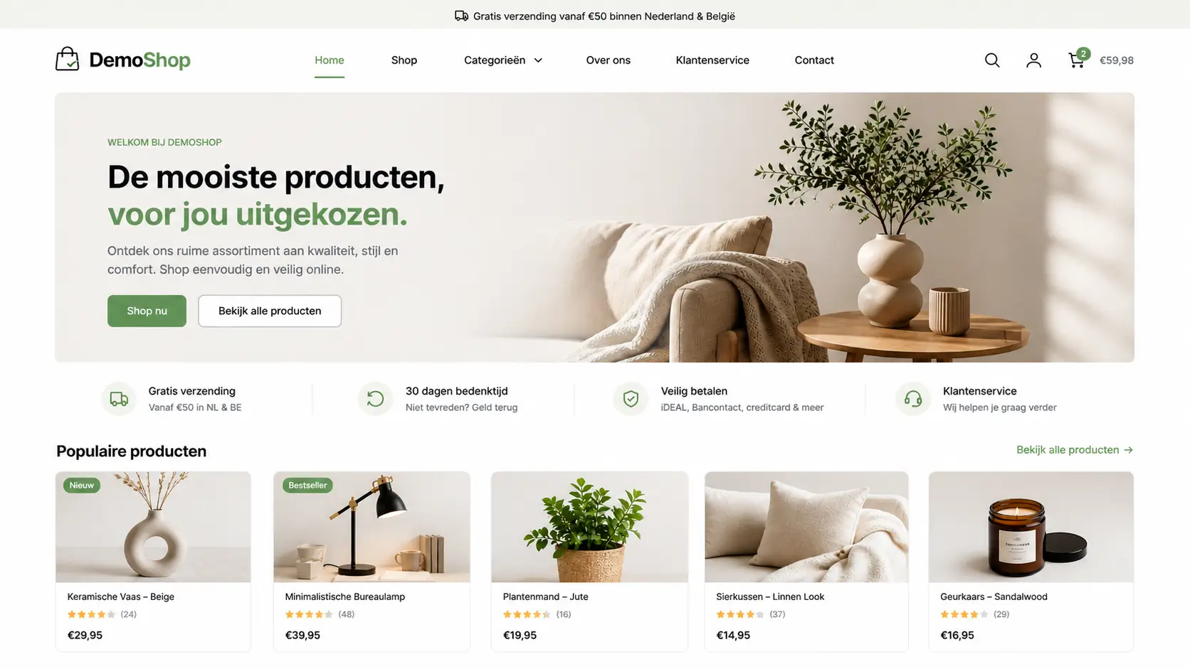 Voorbeeld-webshop